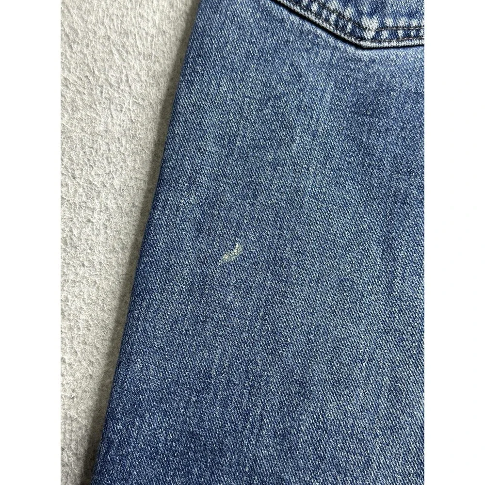 Wrangler Jeans Mens 39x27 Blue Authentics Relaxed Distressed Medium Wash Denim
